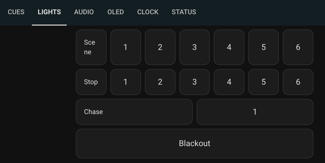 Lights dashboard